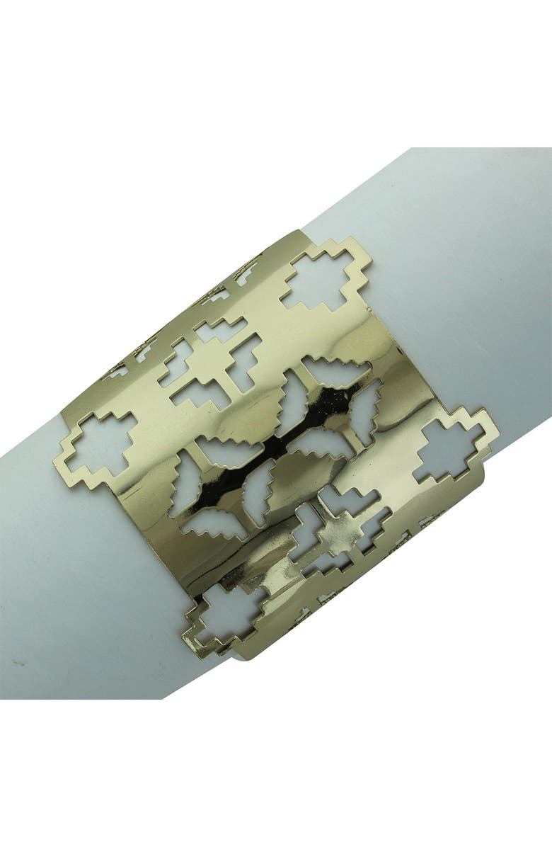 OLIVIA WELLES Ardiana Geometric Cuff Bracelet, Main, color, Gold