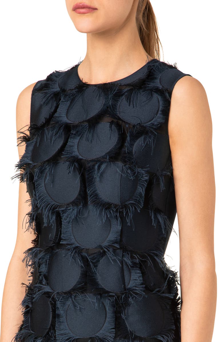 Akris punto Fringe Dot Midi Dress, Alternate, color, 