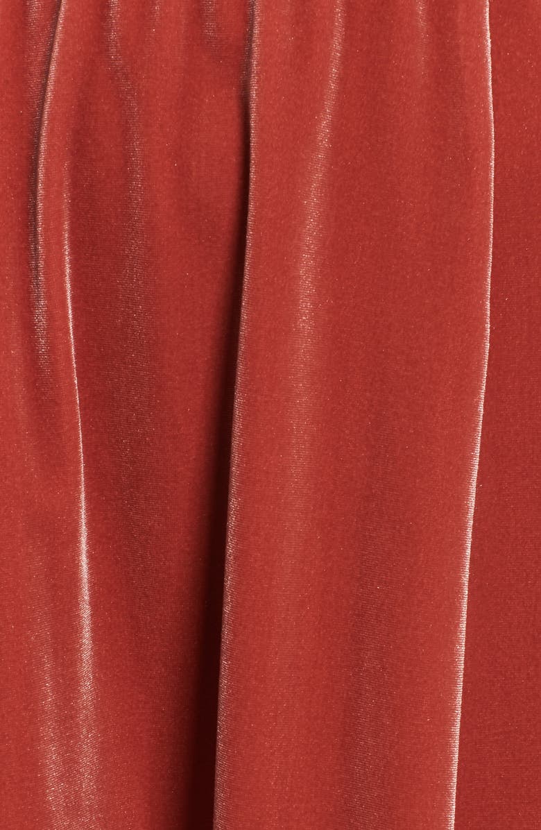 June & Hudson Velvet Midi Dress, Alternate, color, 