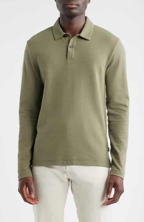 BOSS Pleins Long Sleeve Polo
