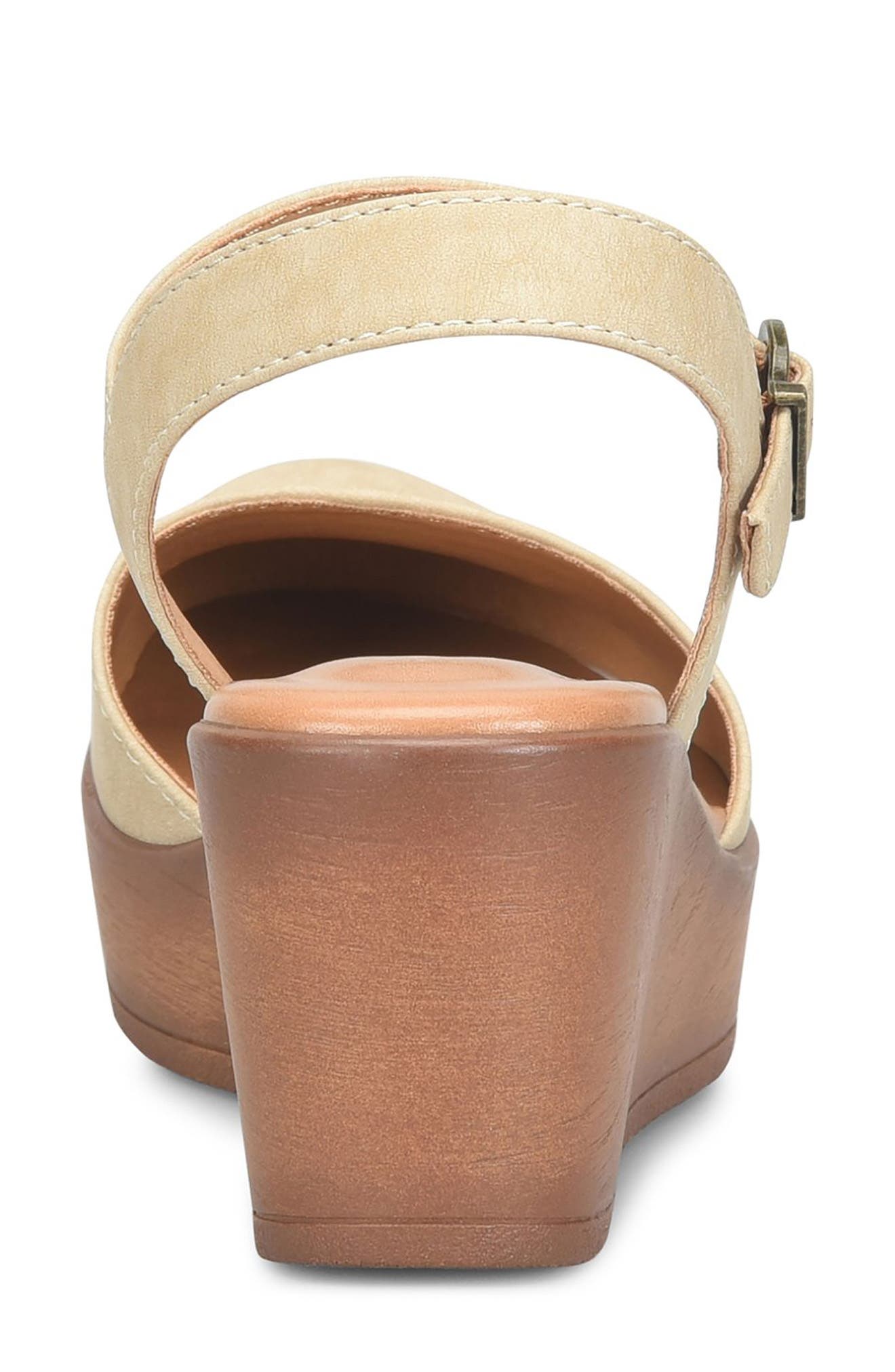 Dalia Platform Clog Sandal, Alternate, color, NATURAL NUBUCK