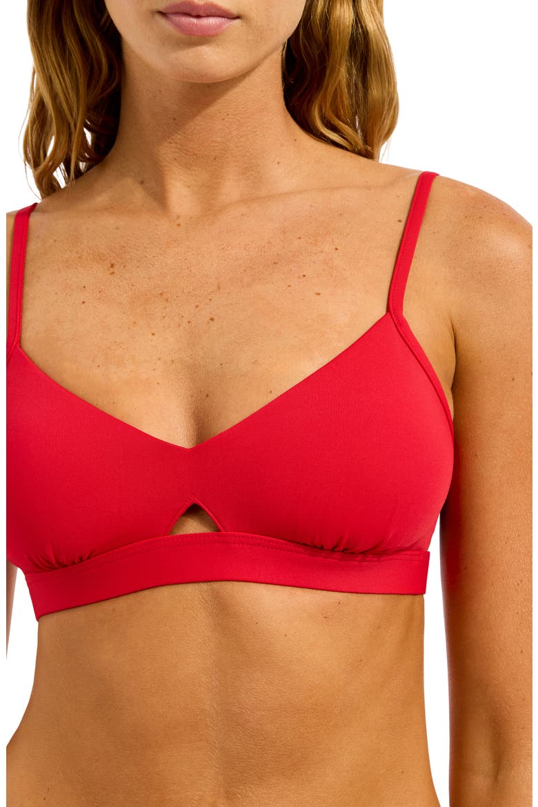 Collective Hybrid Bikini Top, Alternate, color, COSMO RED