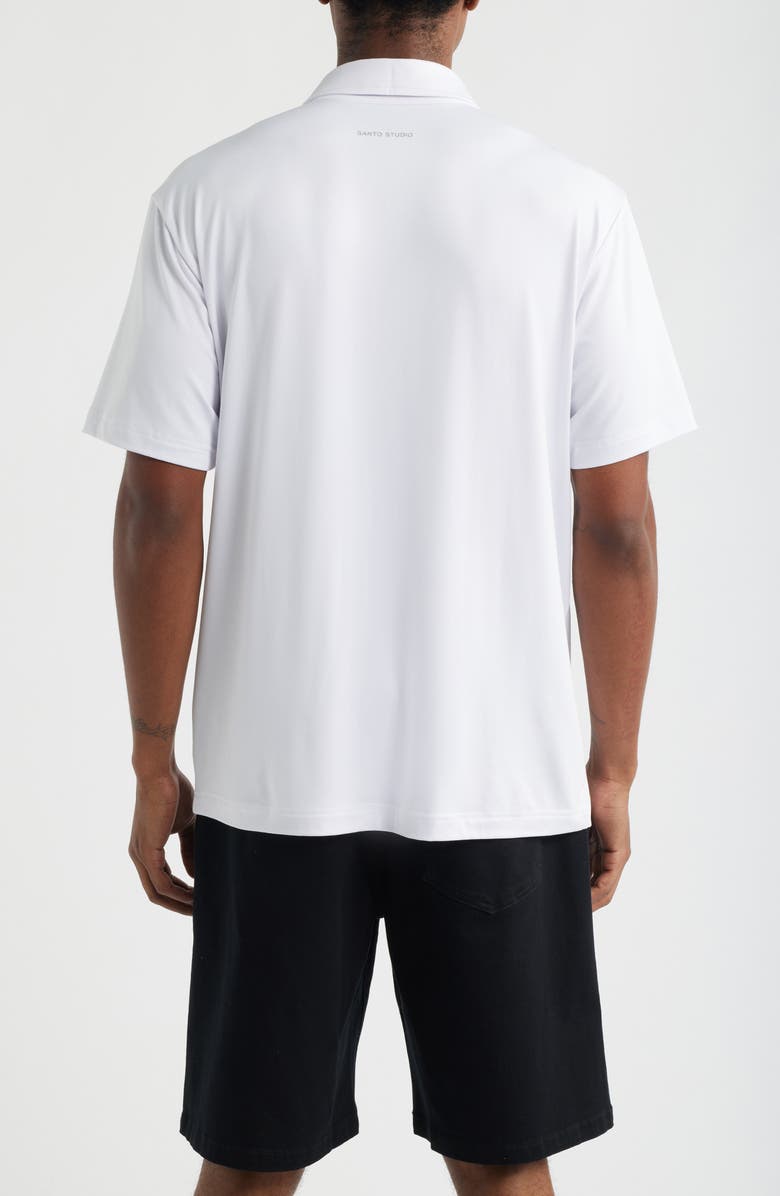 SANTO STUDIO Tempo Tech Polo, Alternate, color, White