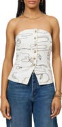 Scotch & Soda Strapless Button Vest