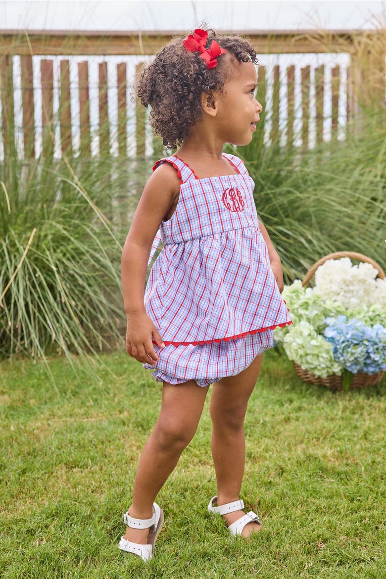 Kids' Evie Bloomer Set Blend, Alternate, color, Patriotic Plaid