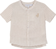 Charlotte & George Striped Short Sleeve Button Up Shirt