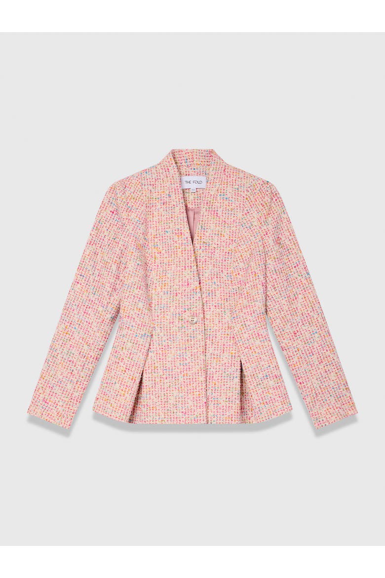 Lenola Tweed Jacket, Alternate, color, Pink
