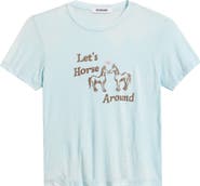 Daydreamer Let's Horse Around Burnout Graphic T-Shirt