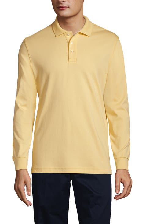 School Uniform  Long Sleeve Interlock Polo Shirt