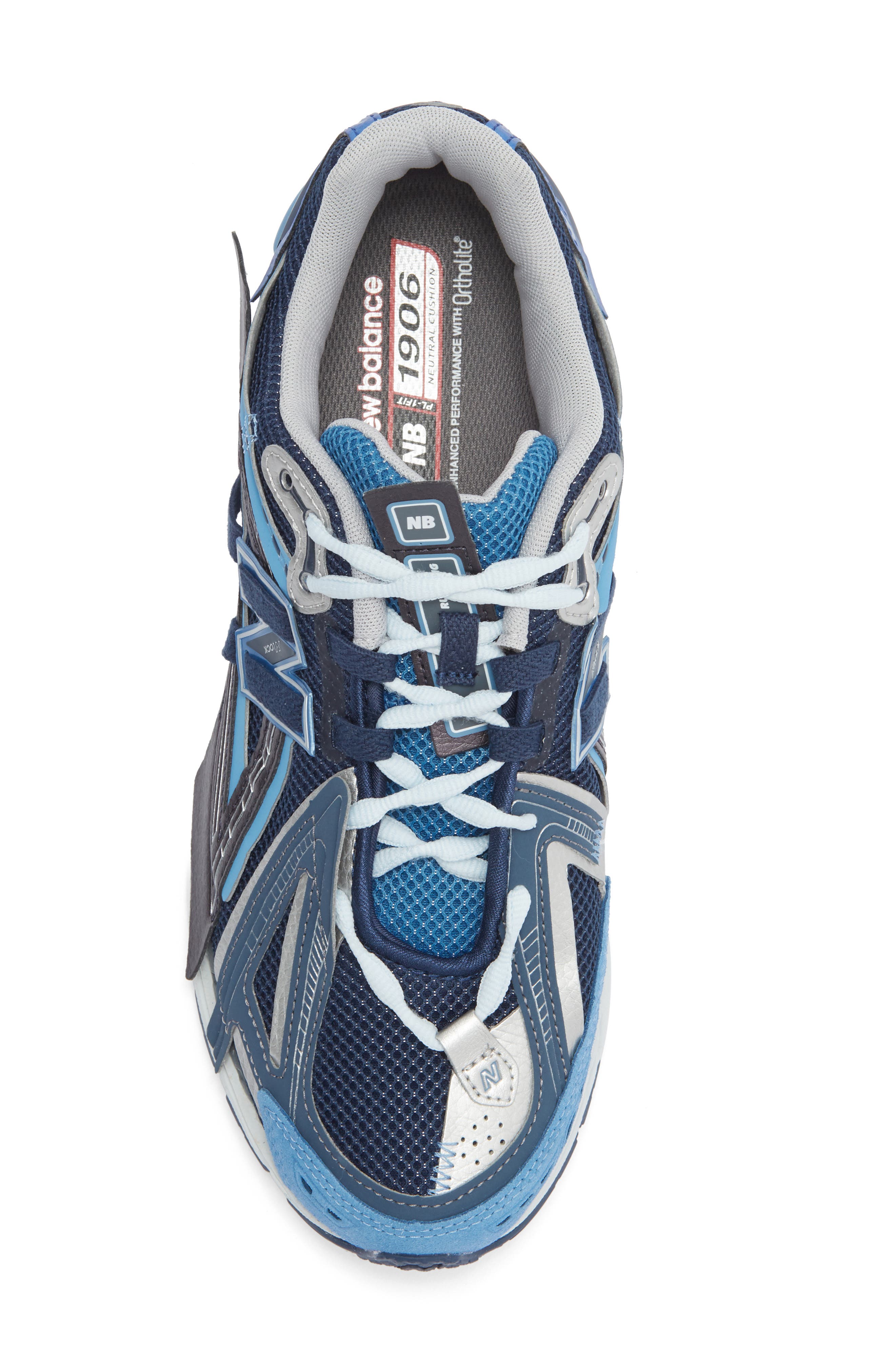 New Balance Gender Inclusive 1906A Running Shoe, Alternate, color, Sea Stone/ Nb Navy