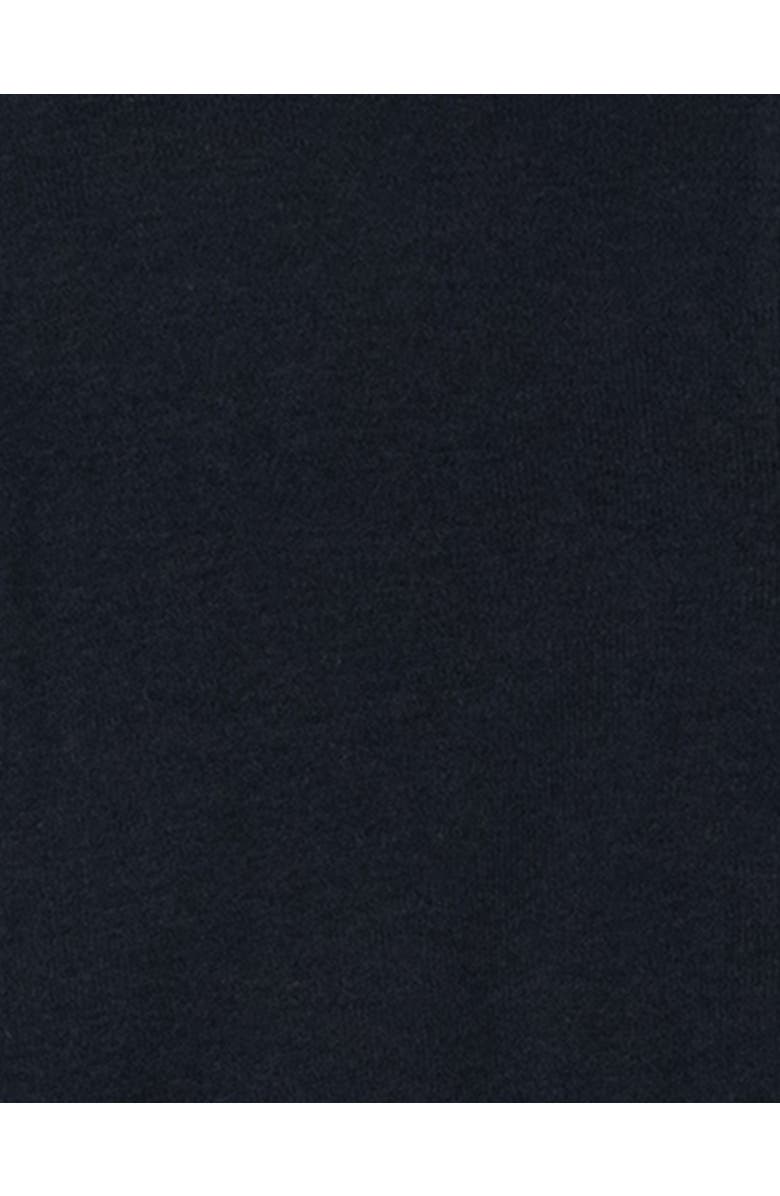 Leveret Footed Solid Cotton Matching Family Pajamas, Alternate, color, Navy