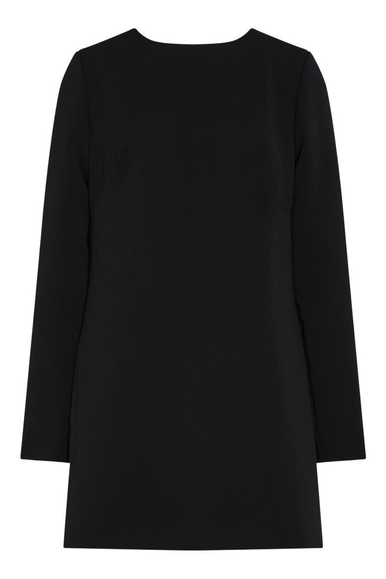 Audrey Crepe Minidress, Alternate, color, BLACK