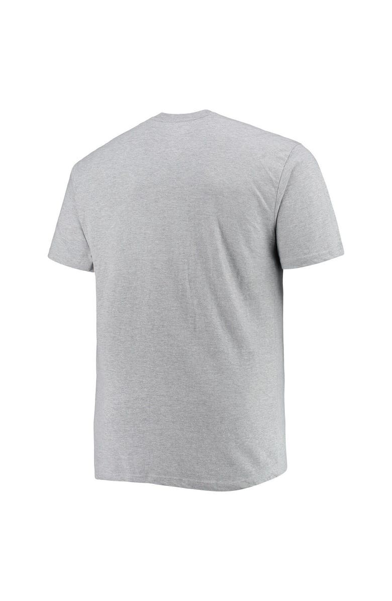 PROFILE Men's Heathered Gray Brooklyn Nets Big & Tall Heart & Soul T-Shirt, Alternate, color, Heather Gray