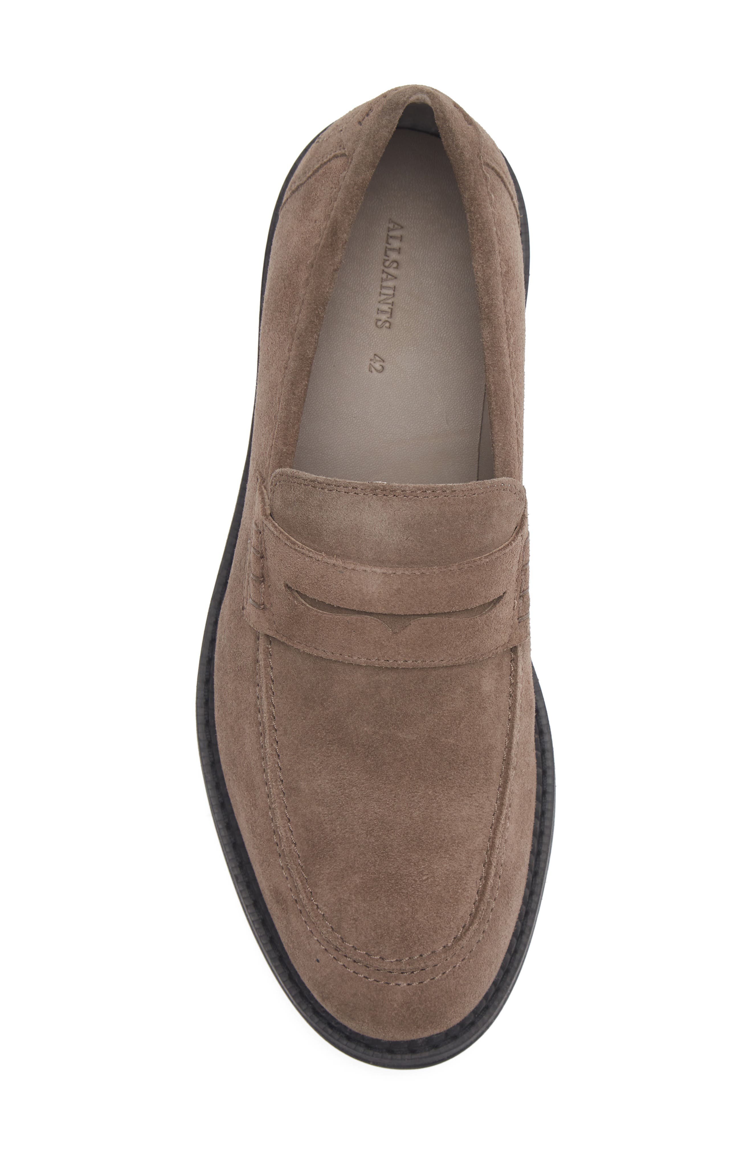 Paolo Suede Loafer, Alternate, color, KAROO BROWN