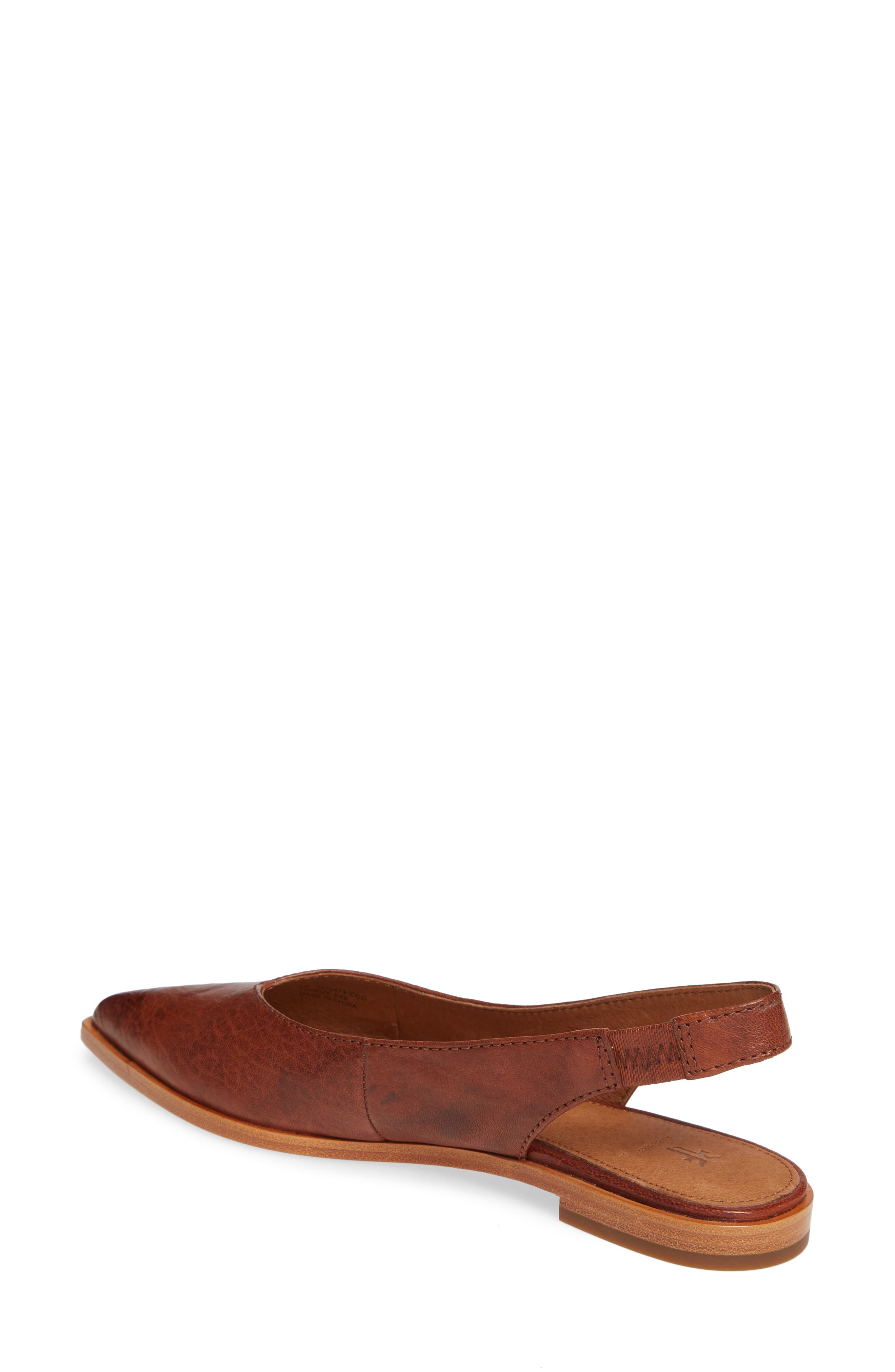 Kenzie Slingback Flat, Alternate, color, COGNAC