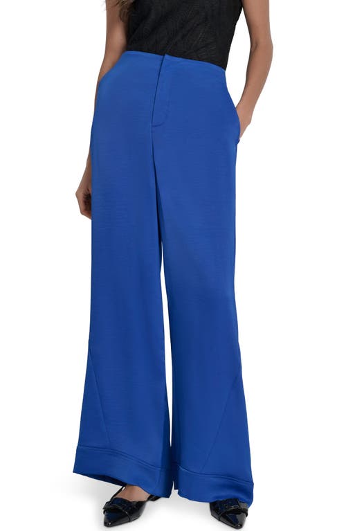 Dkny Wide Leg Pants In Blue