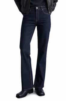 MANGO Elle Split Hem Flare Leg Jeans