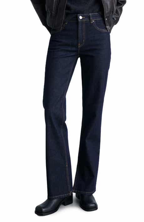MANGO Elle Split Hem Flare Leg Jeans