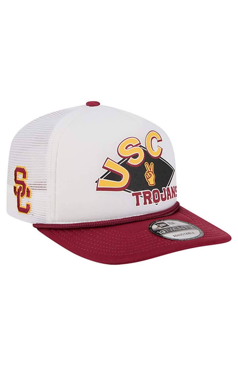 New Era Men's New Era  White USC Trojans Diamond 19TWENTY Golfer Adjustable Hat, Main, color, White