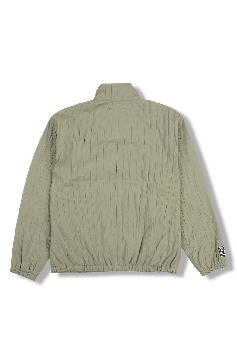 PLEASURES Rescue Pleated Track Jacket, Alternate, color, Olive