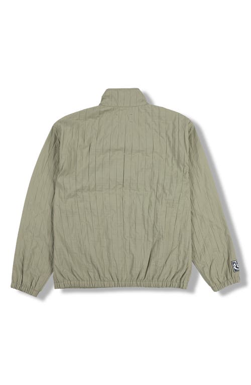 Pleasures Rescue Pleated Track Jacket In Olive