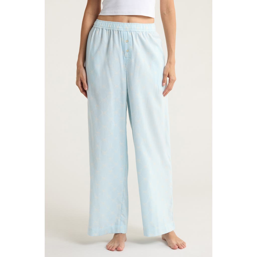 Open Edit Print Flannel Boxer Pajama Pants