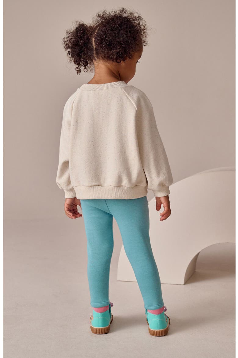 Kids' Cozy Star Knee Patch Leggings, Alternate, color, BLUE