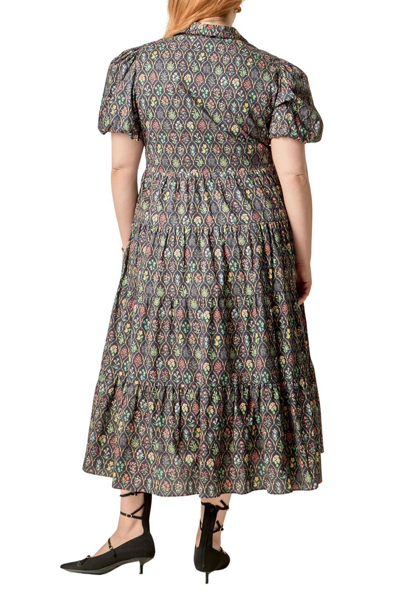 Tiered Maxi Dress, Alternate, color, NAVY FLORAL