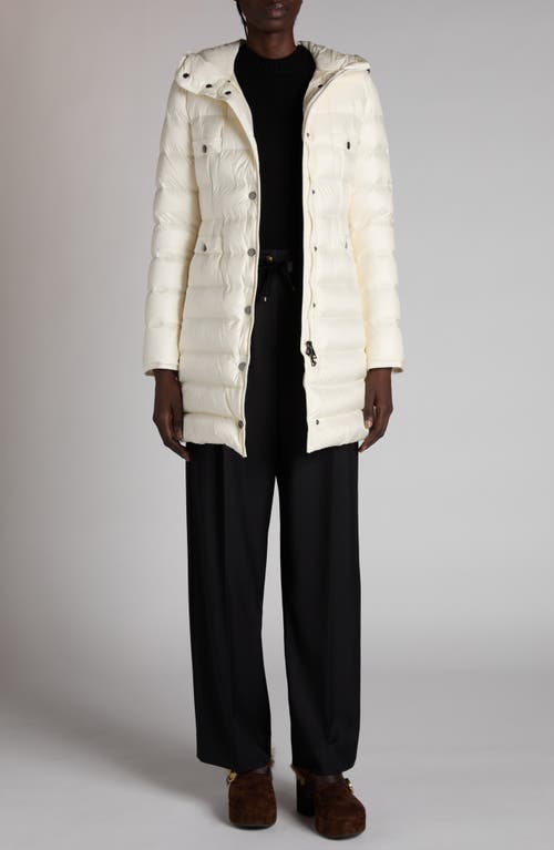 Moncler Hirma Down Long Parka In White