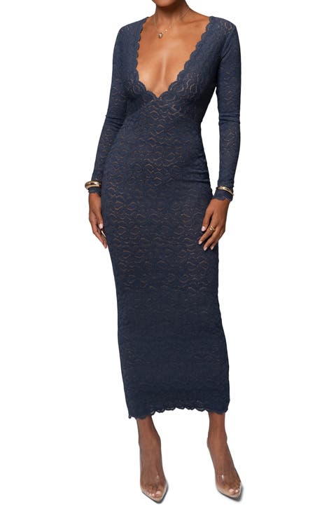 Reunited Lace Long Sleeve Maxi Dress