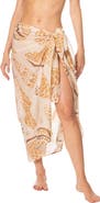 KIBYS Shell Tides Loretta Shell Print Cotton Pareo Sarong