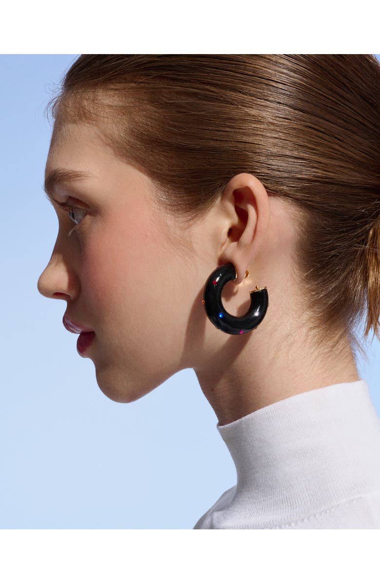 Saulė Label Alba Jet Earrings, Alternate, color, Raven