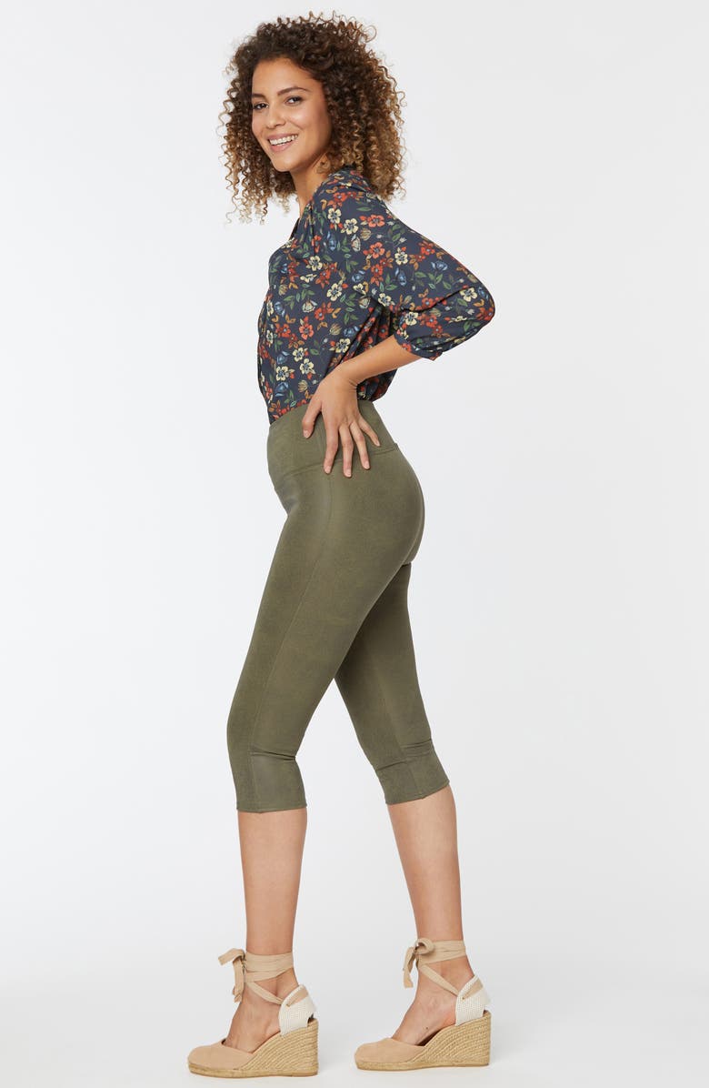 NYDJ Pull-On Capri Leggings, Alternate, color, Moss