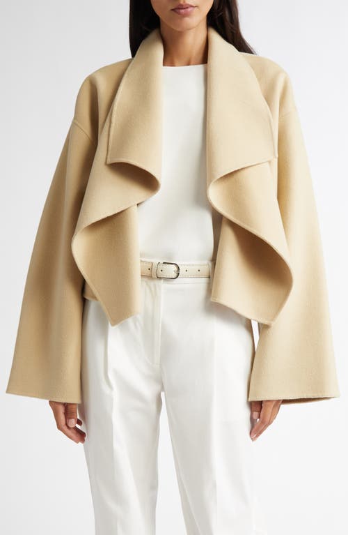 Totême Toteme Signature Double Face Wool Jacket In Peanut