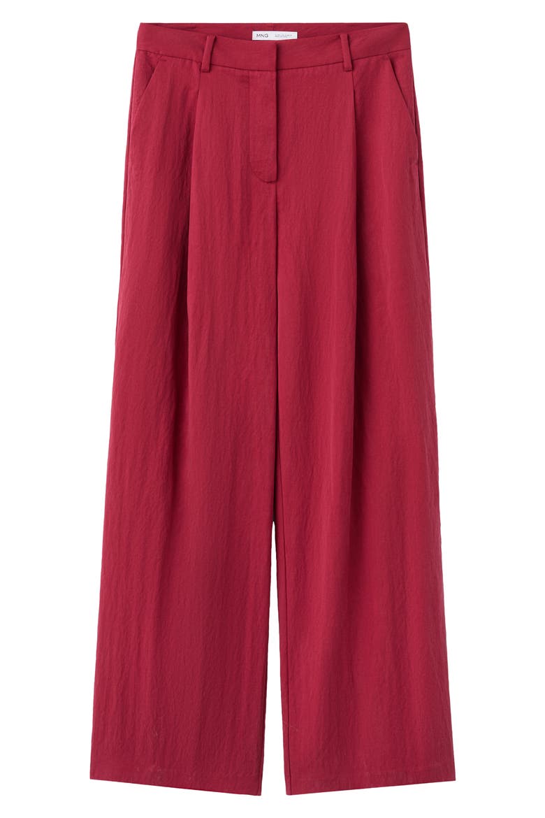 Tailored Straight Leg Pants, Alternate, color, RED