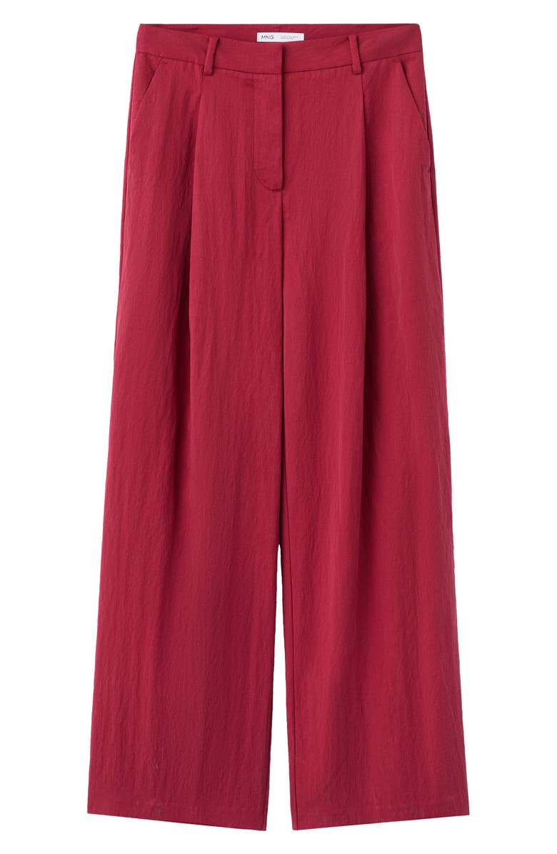 MANGO Tailored Straight Leg Pants, Alternate, color, Red