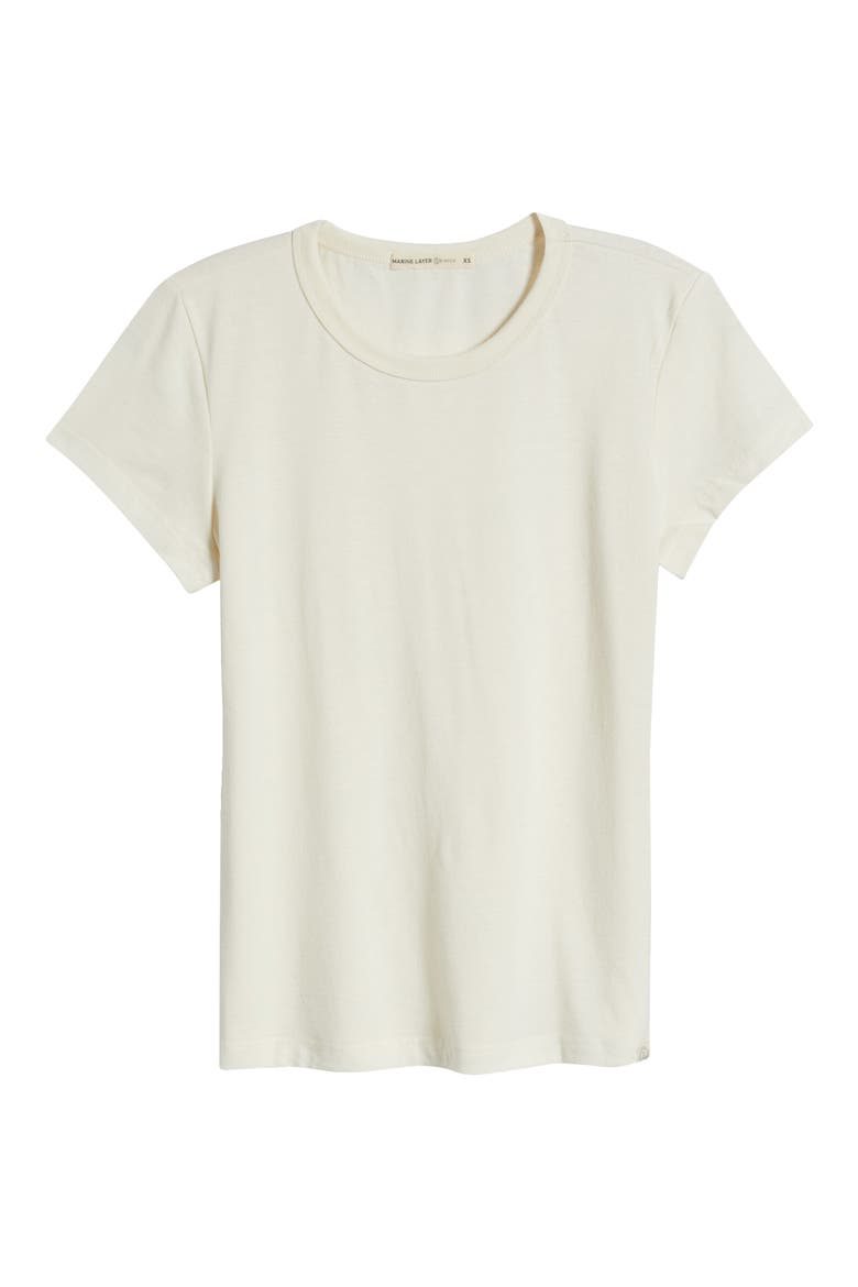 Re-Spun Signature Crewneck T-Shirt, Alternate, color, NATURAL