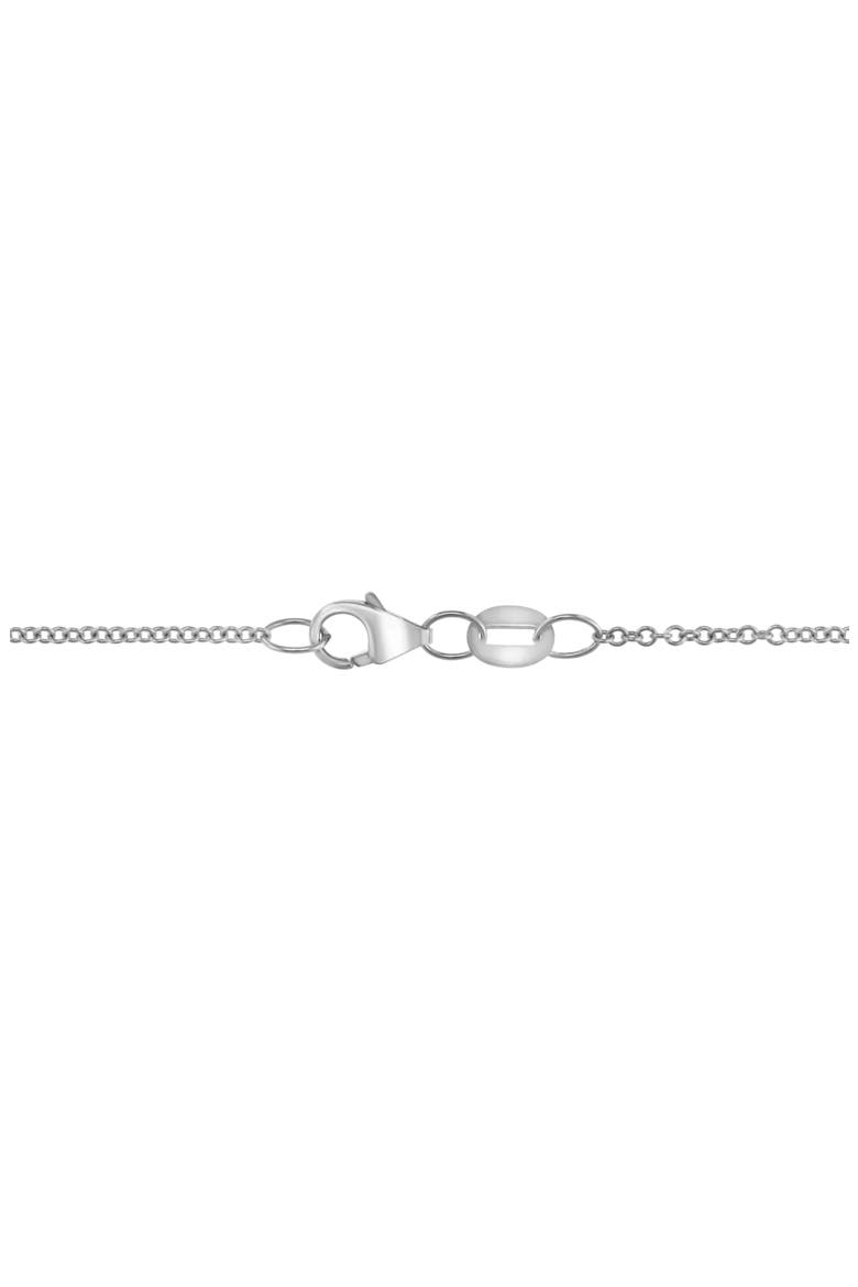 Honey Diamond Pendant Necklace, Alternate, color, SILVER