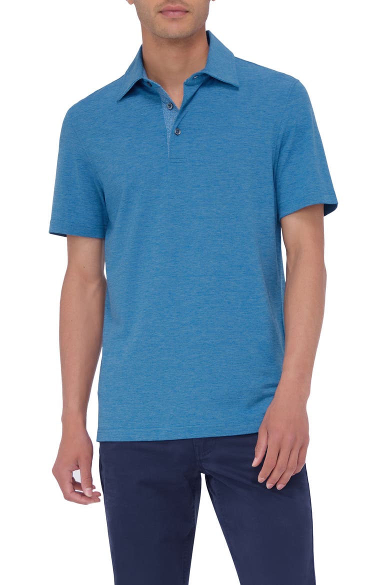 UPF 50+ Polo Shirt, Main, color, SAPPHIRE