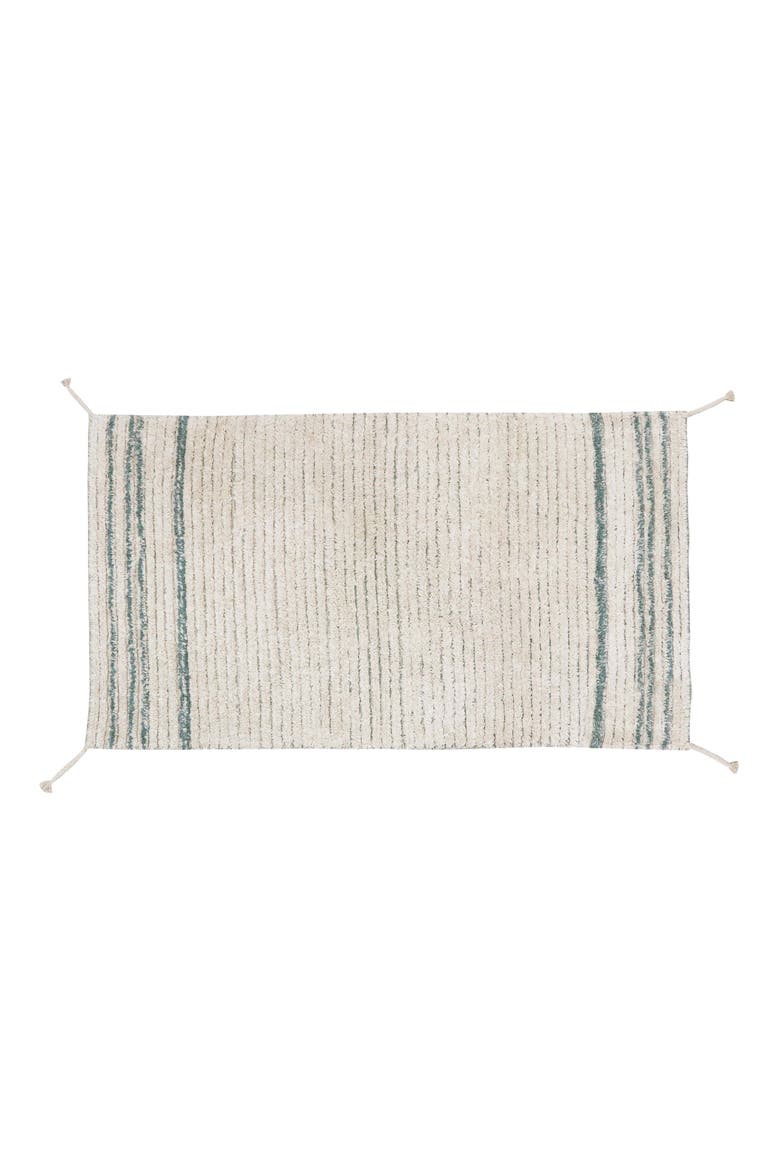 Reversible Washable Recycled Cotton Blend Rug, Alternate, color, VINTAGE BLUE OLIVE / NATURAL