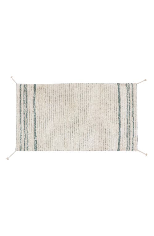 Lorena Canals Reversible Washable Recycled Cotton Blend Rug In Green