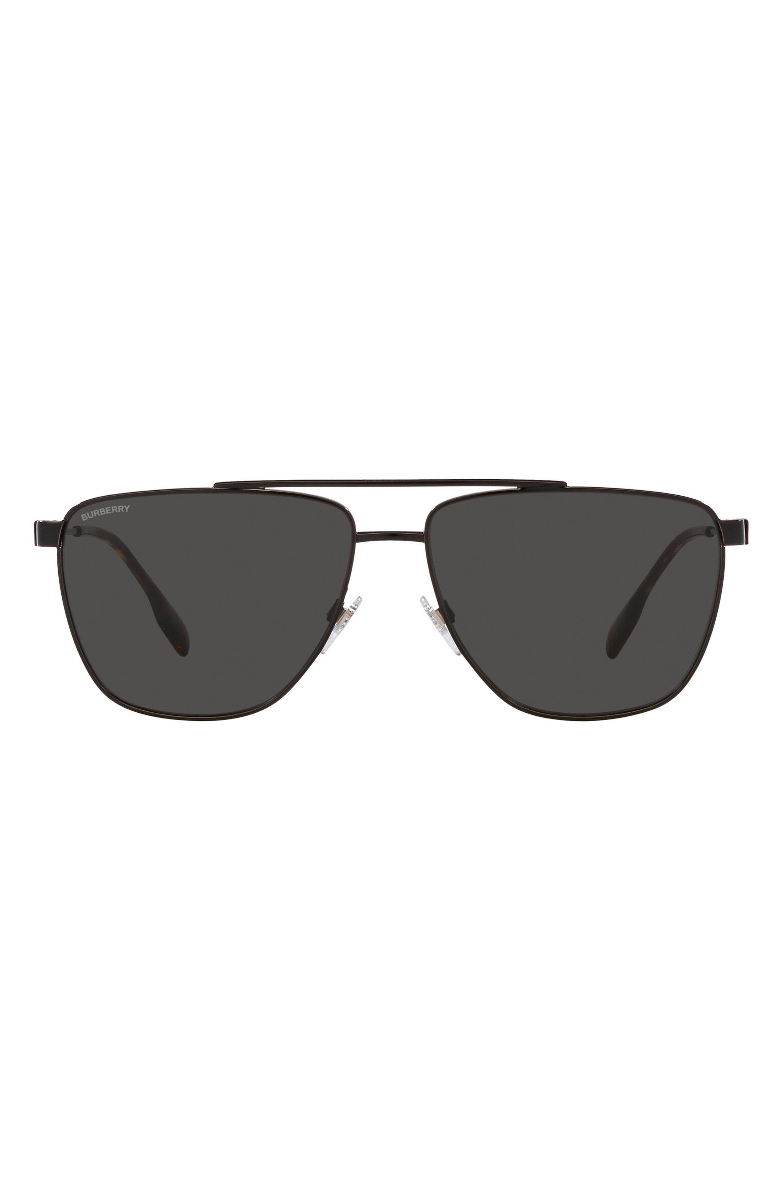 Burberry Blaine 61mm Pilot Sunglasses