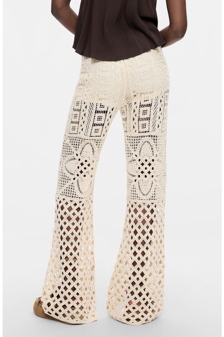 Knit Cotton Pants, Alternate, color, OFF WHITE