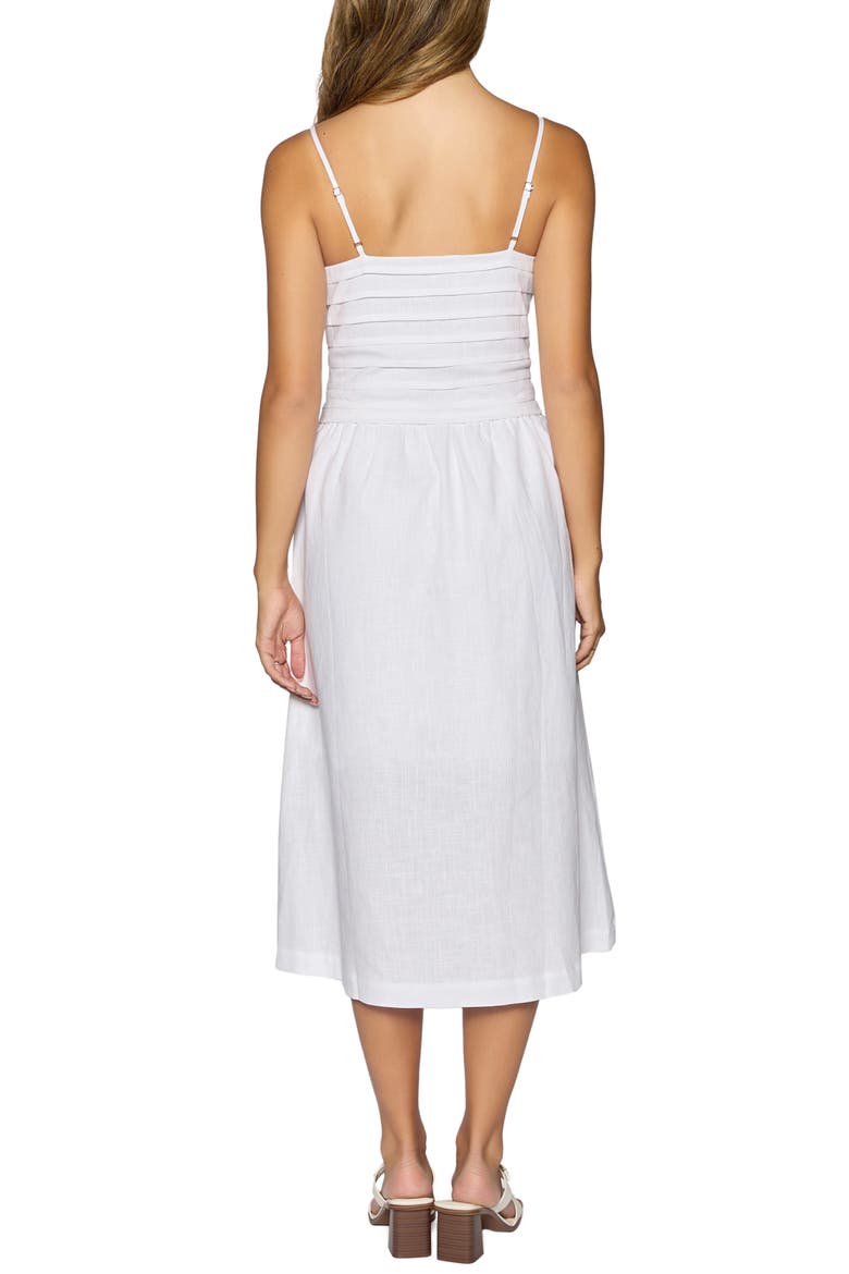 Cabrera Mist Midi Dress, Alternate, color, WHITE