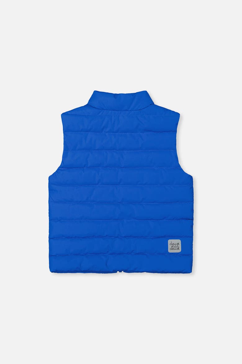 Sleeveless Quilted Full-Zip Stand Collar Vest, Alternate, color, Blue