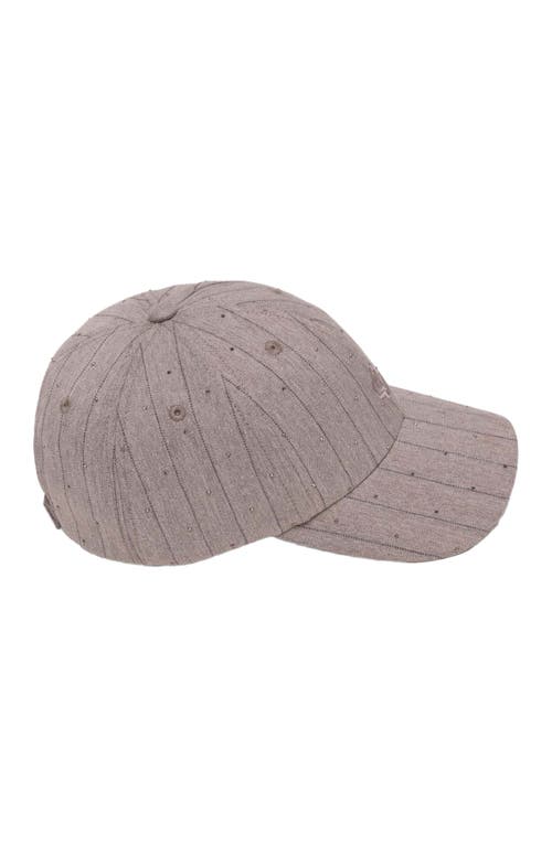 Maje Printed Cotton Cap In Purple