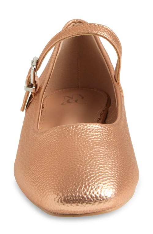 New York And Company Page Mary Jane Ballet Flat In Copper Tumble