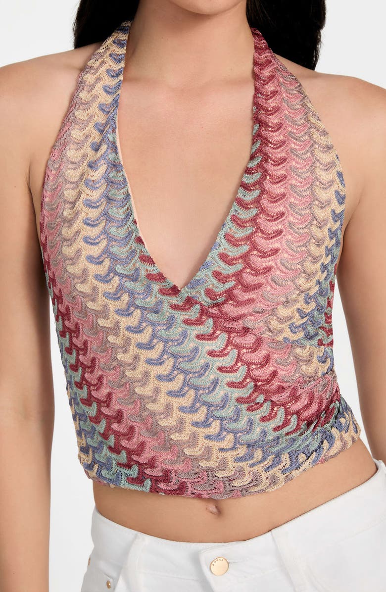 GUESS Fearne Knit Halter Top, Alternate, color,