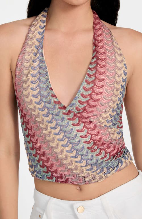 Guess Fearne Knit Halter Top In Multi