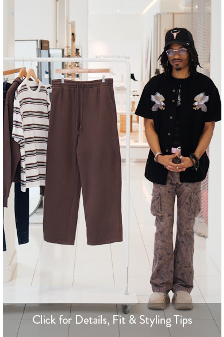 Straight Leg Fleece Sweatpants video